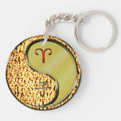 牡羊座とメタルラット キーホルダー (裏面)
