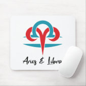 牡羊座と天秤座カップル〔占星術の〕十二宮図占星術占星術 マウスパッド (マウス)