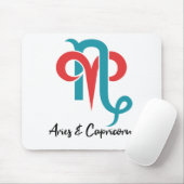 牡羊座と山羊座カップル〔占星術の〕十二宮図星占い マウスパッド (マウス)