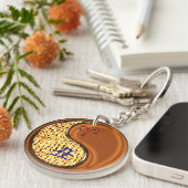 牡羊座と木牛 キーホルダー (正面右)