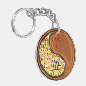 牡羊座と木牛 キーホルダー (正面左)