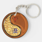 牡羊座と木牛 キーホルダー (裏面)