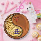 牡羊座と木牛 ペーパープレート (パーティー)