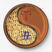 牡羊座と木牛 ペーパープレート (正面)