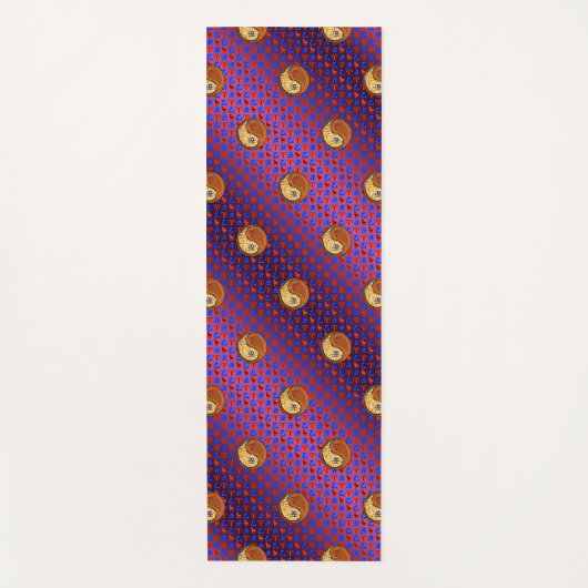 牡羊座と木牛 ヨガマット (正面)