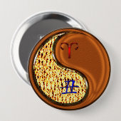 牡羊座と木牛 缶バッジ (正面&裏面)