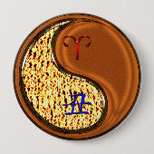 牡羊座と木牛 缶バッジ (正面)