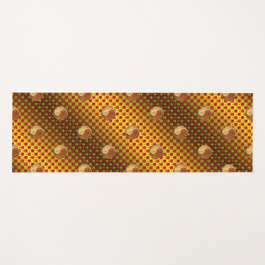 牡羊座と木猿 ヨガマット (正面(横))