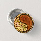 牡羊座と木猿 缶バッジ (正面&裏面)