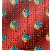 牡羊座と水虎 シャワーカーテン (正面)