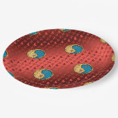 牡羊座と水虎 ペーパープレート (アングル)