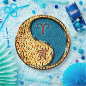 牡羊座と水虎 ペーパープレート (パーティー)