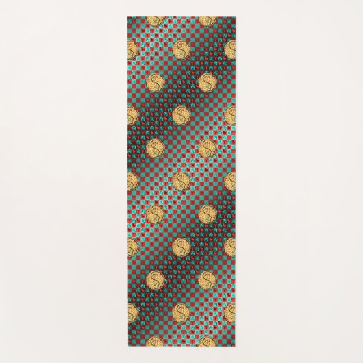 牡羊座と消防犬 ヨガマット (正面)