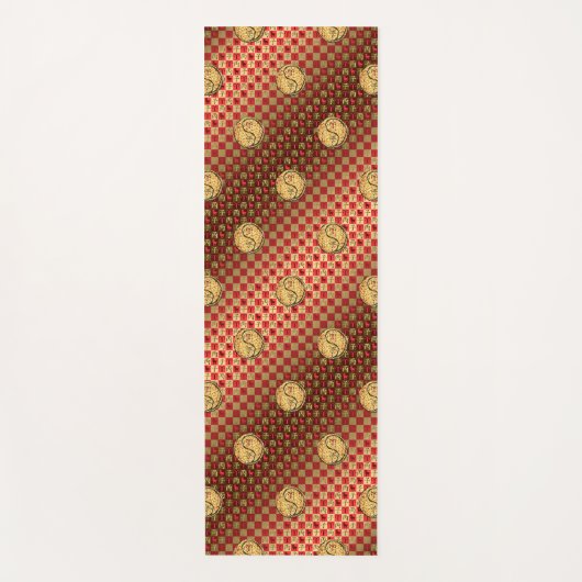 牡羊座と火のウサギ ヨガマット (正面)