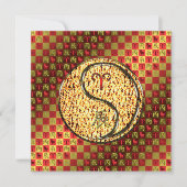 牡羊座と火の竜 カード (正面)