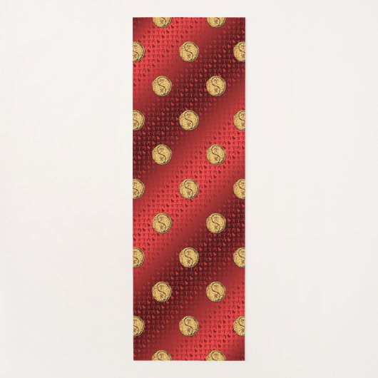 牡羊座と火の虎 ヨガマット (正面)