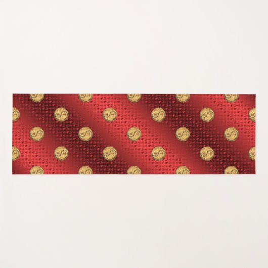 牡羊座と火の虎 ヨガマット (正面(横))