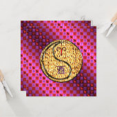 牡羊座と火の雄鶏 カード (正面/裏面インサイチュ)