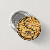 牡羊座と火の雄鶏 缶バッジ (正面&裏面)