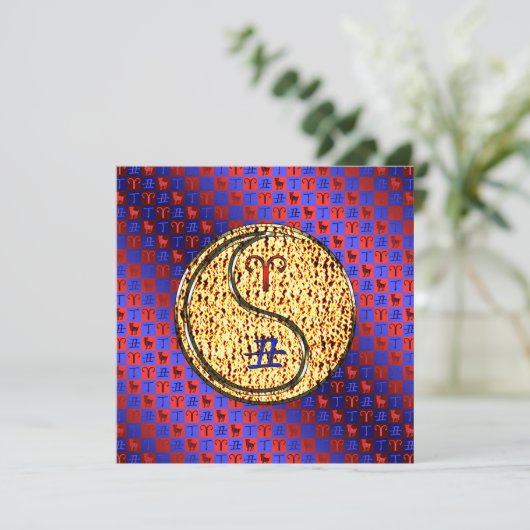 牡羊座と火牛 カード (スタンド正面)