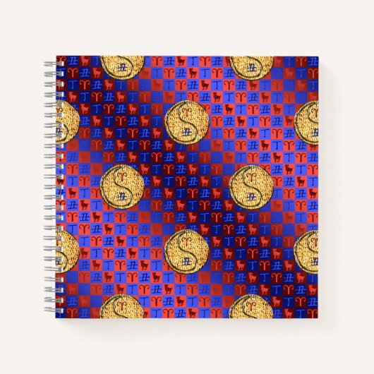 牡羊座と火牛 ノートブック (正面)