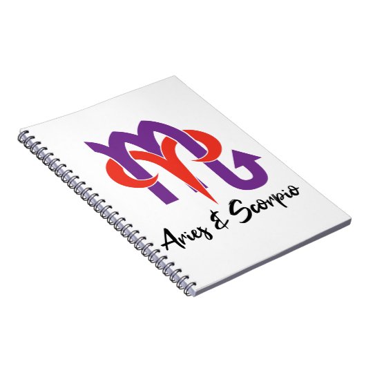 牡羊座と蠍座カップル占星術〔占星術の〕十二宮図 ノートブック (右側)