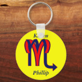 牡羊座と蠍座 キーホルダー (正面)