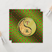 牡羊座と金属ヤギ カード (正面/裏面インサイチュ)