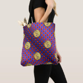 牡羊座と金属製の牛 トートバッグ (クローズアップ)