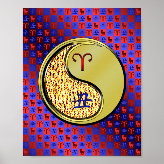 牡羊座と金属製の牛 ポスター (正面)