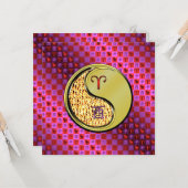 牡羊座と金属製の雄鶏 カード (正面/裏面インサイチュ)