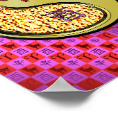 牡羊座と金属製の雄鶏 ポスター (角)