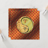 牡羊座と金馬 カード (正面/裏面インサイチュ)