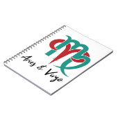 牡羊座と《星座》乙女座〔占星術の〕十二宮図カップル占星術 ノートブック (左側)