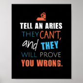 牡羊座に百言を言えば百年の功を挙げる ポスター (正面)