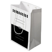 牡羊座のための(占星術の)十二宮図の印のギフトバッグ ミディアムペーパーバッグ (裏面アングル)