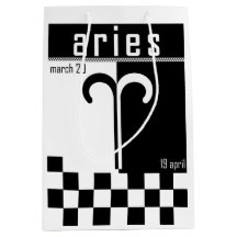 牡羊座のための(占星術の)十二宮図の印のギフトバッグ