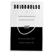 牡羊座のための(占星術の)十二宮図の印のギフトバッグ ミディアムペーパーバッグ (裏面)