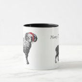 牡羊座のクリスマスのマグ マグカップ (中央)