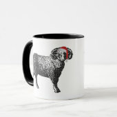 牡羊座のクリスマスのマグ マグカップ (正面左)