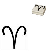 牡羊座のシンボルアートスタンプ ラバースタンプ (押印)