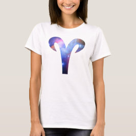 牡羊座のシンボル流動円(上) Tシャツ