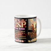 牡羊座のトーラスの先端の占星術 コーヒーマグカップ (正面右)