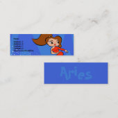 牡羊座のプロフィールカード スキニー名刺 (正面/裏面)