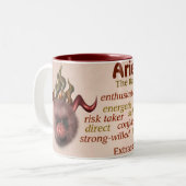 牡羊座のマグ ツートーンマグカップ (正面左)