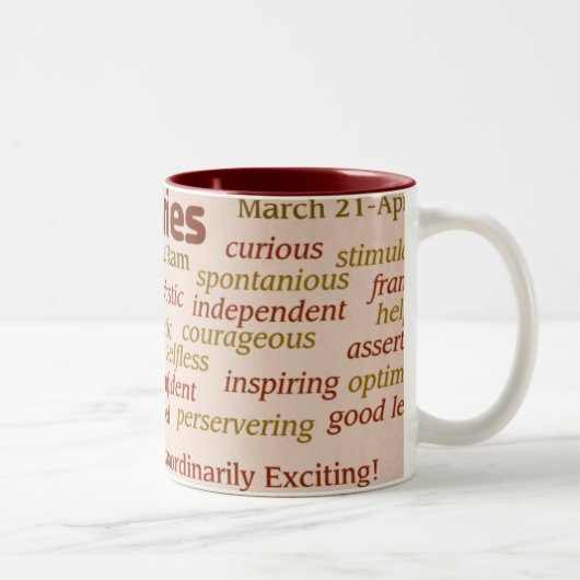 牡羊座のマグ ツートーンマグカップ (右)