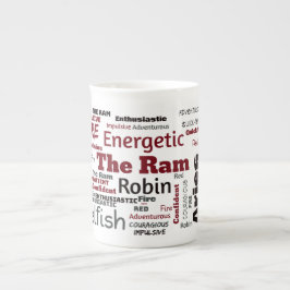 牡羊座のマグ ボーンチャイナマグカップ