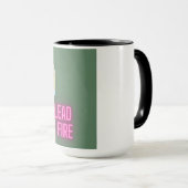 牡羊座のリーダーシップ生まれマグ:リードへ、火によって駆動 マグカップ (正面右)