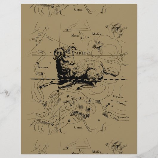牡羊座の地図ヘベリウス1690 (正面)