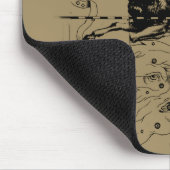 牡羊座の地図ヘベリウス1690 マウスパッド (コーナー)